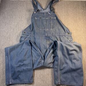 True Vintage 60s/70s Roebucks Weartuff SEARS Overalls Workwear 42x30 Blue Denim